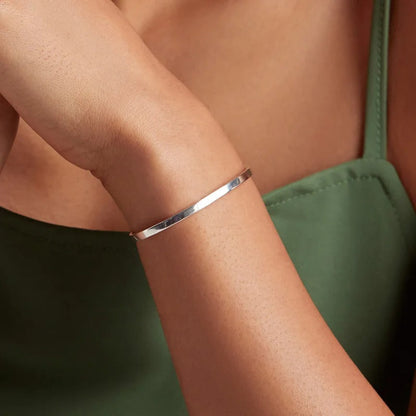 Engrave Courage Bangle Nothing is impossible Fashion 